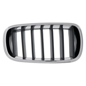 New Grille For 2014-2018 BMW X5 Standard Passenger Side Black With Chrome Frame