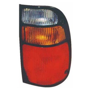 Tail Light Brake Lamp For 1994-97 Mazda B2300 Driver Side Chrome Housing Plastic