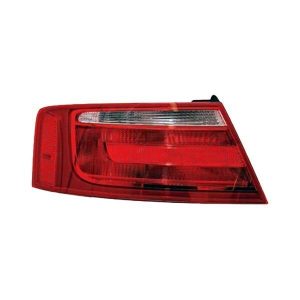 Tail Light Brake Lamp For 2008-12 Audi S5 Left Side Outer Halogen Red Clear Lens