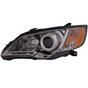 Headlight For 08-09 Subaru Outback Left Side Chrome Housing Clear Lens Halogen