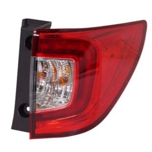 Tail Light Brake Lamp For 2019-21 Honda Passport Right Side Outer Chrome Housing
