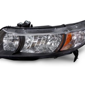 Headlight For 2009-2011 Honda Civic Driver Side Without Bulb Halogen Clear Lens