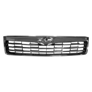 Grille For 2009-2010 Subaru Forester Gray Chrome Molding Insert Made of Plastic