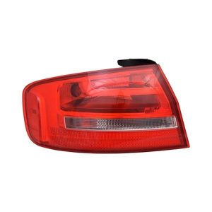 Tail Light Brake Lamp For 2013-2016 Audi A4 Quattro Driver Side Outer Red Clear