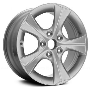 Wheel For 2013-16 Hyundai Elantra 16x6.5 Alloy 5 Spoke 5-114.3mm Sparkle Silver