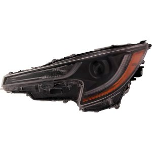Headlight For 2020-2024 Toyota Corolla Driver Side Black Housing With Clear Lens