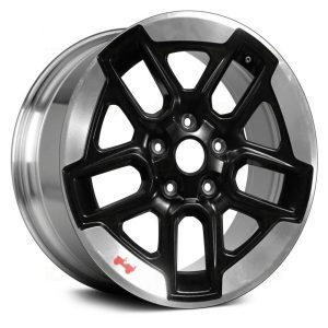 Wheel For 18-19 Jeep Wrangler 17x7.5 Alloy Double 5 Spoke 5-127mm Offset 44.45mm