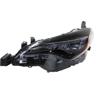 Headlight For 2017-2019 Toyota Corolla Left Side With Bulb LED Clear Lens - CAPA