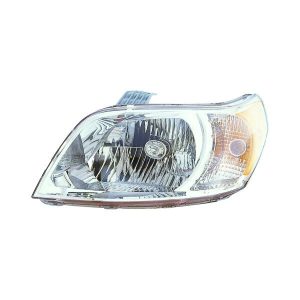 New Headlight For 2009 Chevrolet Aveo Left Driver Side Chrome Housing Clear Lens