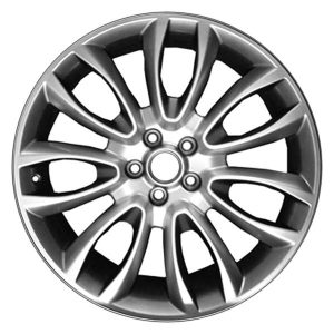 Wheel For 15-18 Lincoln MKC 19x9 Alloy 7 Double Spoke 5-108mm Paint Hyper Silver