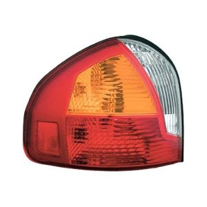 Tail Light Brake Lamp For 01-04 Hyundai Santa Fe Left Side Chrome Housing - CAPA