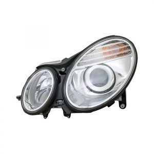 Headlight For 2007-2009 Mercedes Benz E63 AMG Driver Side Chrome Housing - CAPA