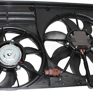 Dual Fan Assembly For 2005-10 Volkswagen Jetta Sedan 4 Door With Shroud 14 Blade