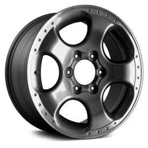 Wheel For 2002-2004 Nissan Xterra 17x8 Alloy 5 Slot Charcoal Gray Offset 40mm