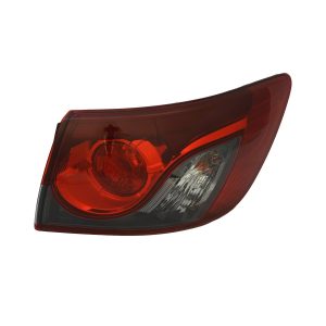 Tail Light Brake Lamp For 13-15 Mazda CX-9 Passenger Outer Red Clear Lens - CAPA