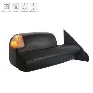 Mirror For 2019-22 Ram 1500 Right Side Power Heated Manual Folding Puddle Light