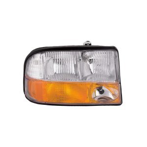 Headlight For 1998-2004 GMC Sonoma Passenger Side With Bulb Halogen Clear Lens