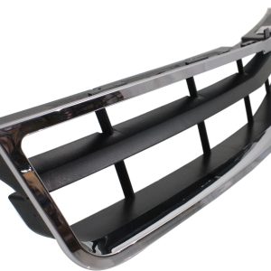 Grille For 2008-13 Chevrolet Tahoe Plastic Black With Chrome Shell Insert 4 Door