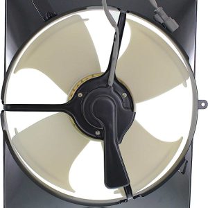 AC Condenser Fan Assembly For 04-08 Acura TL Male Connector With Shroud 4 Blade