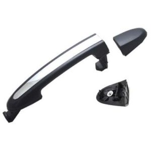 Exterior Door Handle For 07-12 Hyundai Santa Fe Rear Driver Side Chrome Insert