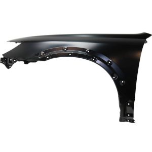 Fender For 2008-09 Subaru Outback Front Left Side Black Steel W/o Molding Holes