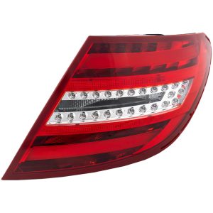 Tail Light Brake Lamp For 12-15 Mercedes-Benz C350 Passenger Side Red Clear Lens