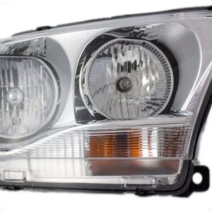 Headlight For 2011-2013 Dodge Durango Right Side Halogen Clear Lens Chrome Bezel