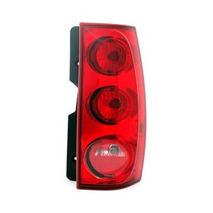 Tail Light Brake Lamp For 2007-14 GMC Yukon Right Side Chrome Housing Red Clear