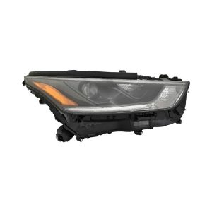 Headlight For 2017-18 Toyota Highlander Right Side Black Housing Clear Projector