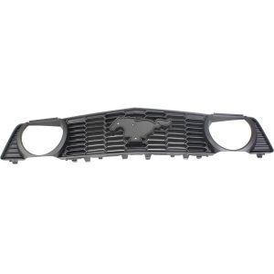 Grille For 2011-2012 Ford Mustang GT 5.0L 8 Cyl Textured Gray Made Of Plastic