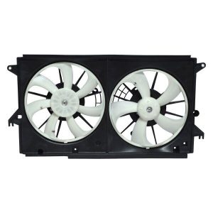 Radiator Fan For 2012-2017 Mazda 5 Plastic Blade Brushed Dual Fan Black Shroud