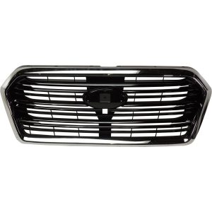 Grille For 2019-2021 Subaru Ascent Chrome Shell Black Horizontal Bar Insert-CAPA