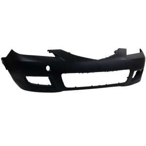 Front Bumper Cover For 2007-2009 Mazda 3 Sedan With Standard Type Primed Plastic