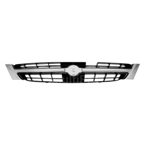 New Grille For 1997-1999 Nissan Maxima Chrome Shell with Painted Black Insert