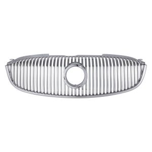 New Grille For 2006-2009 Buick Lucerne Chrome Shell Insert Vertical Bars Plastic