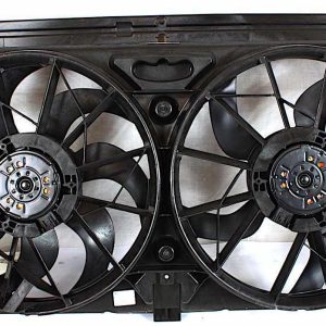 Dual Fan Assembly For 2005-2006 GMC Yukon XL With Motor Black Shroud 12 Blade