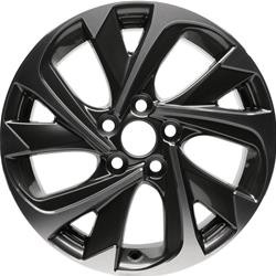 Wheel For 2016 Scion iM 17x7 Alloy 10 Spiral Spoke Charcoal with Machined Accent