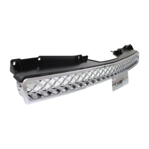 Grille For 2009-09 Chevrolet Tahoe Hybrid Upper Chrome Shell Plastic Mesh Style