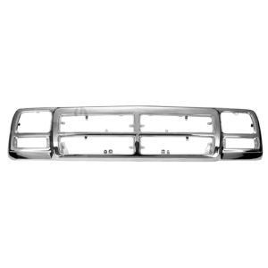 Grille For 1991 Dodge Ramcharger Chrome Extended Cab Pickup 2 Door Bar Style
