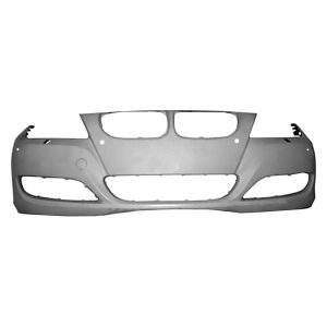New Front Bumper Cover For 2009-2011 BMW 323i With Head Lamp Washer Holes Primed