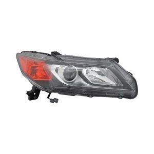 Headlight For 2013-2015 Acura ILX Passenger Side Black Clear Lens With Projector