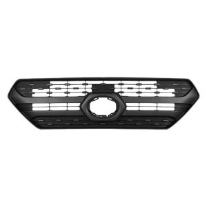 New Grille For 2019-2023 Toyota RAV4 Front Matte Black Double Bar w/ Emblem Hole