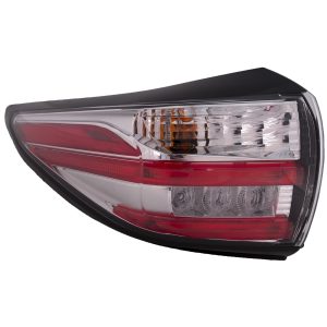 Tail Light Brake Lamp For 2015-18 Nissan Murano Driver Side Outer Chrome Housing