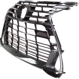 Grille For 16-17 Lexus GS200t Painted Dark Gray Shell Insert With Chrome Molding