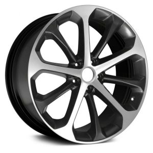 Wheel For 2014-2016 Ford Taurus 20x8 Alloy 10 Spoke Machined Black Offset 39mm