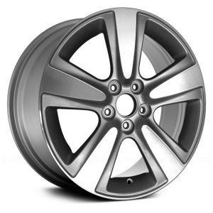Wheel For 2010-13 Acura MDX 18x8 Alloy 5 Spoke 5-120mm Machined Silver Metallic