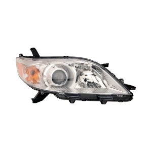 Headlight For 2011-2020 Toyota Sienna Right Side Chrome Housing Clear Lens -CAPA