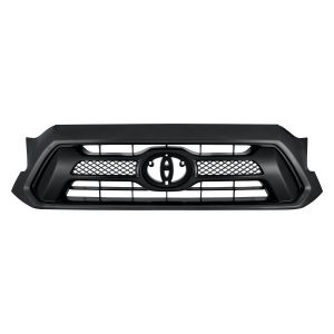 New Grille For 12-15 Toyota Tacoma Front Argent Surround Include Emblem Plastic