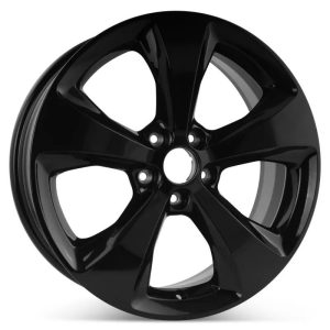 Wheel For 2016-23 Jeep Cherokee 18x7 Alloy 5-Spoke Gloss Black No Clear 5-110mm
