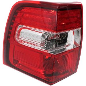 Tail Light Brake Lamp For 07-17 Ford Expedition Left Side Halogen Chrome Housing
